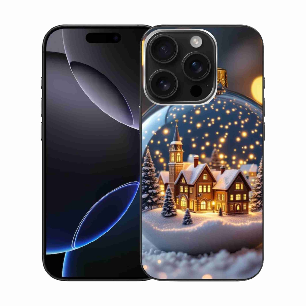 Gélový kryt mmCase na iPhone 16 Pro - vianočné gule 4