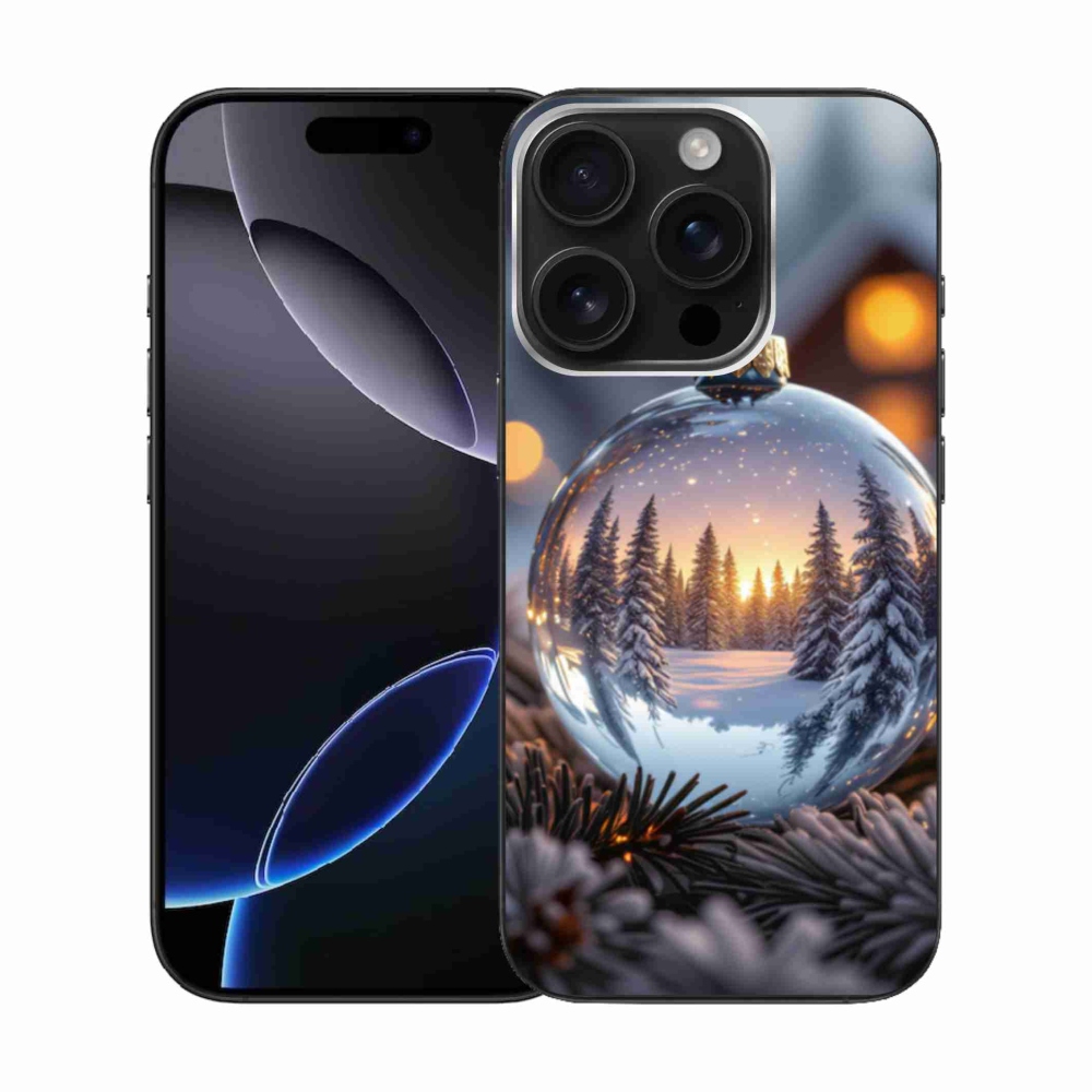 Gélový kryt mmCase na iPhone 16 Pro - vianočná ozdoba