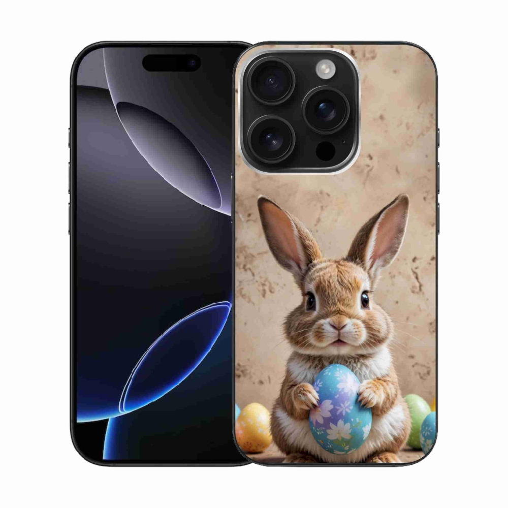 Gélový kryt mmCase na iPhone 16 Pro - veľkonočný zajačik