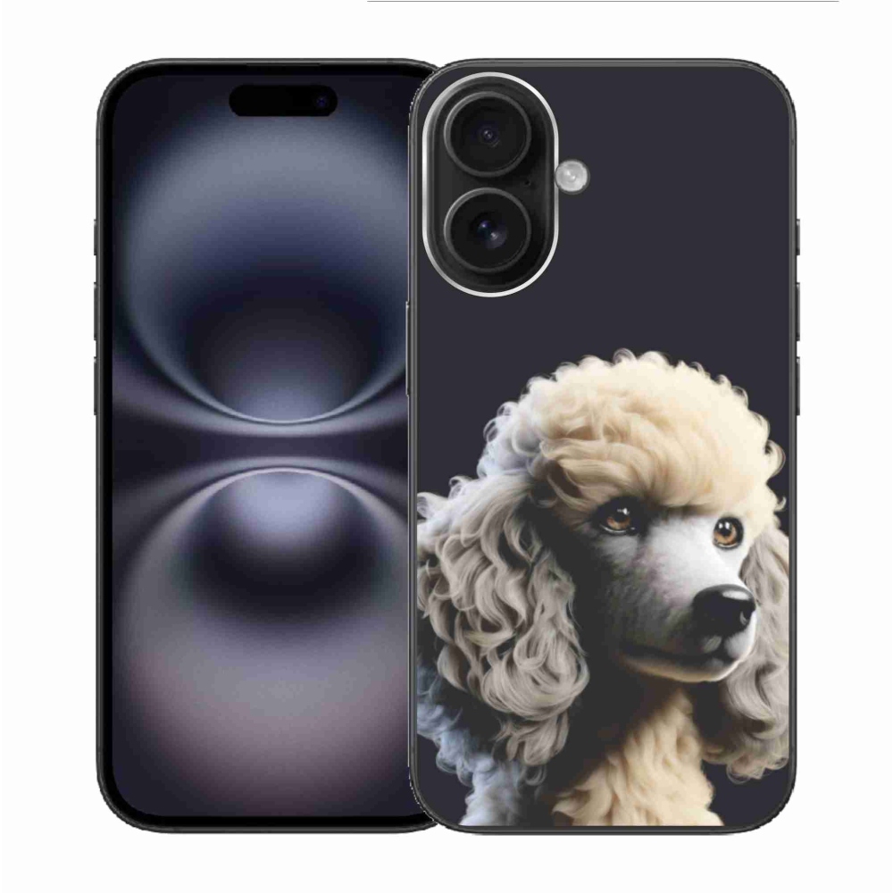 Gélový kryt mmCase na iPhone 16 - pudel