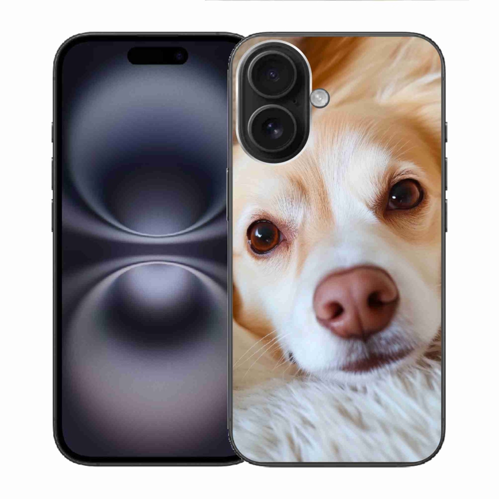 Gélový kryt mmCase na iPhone 16 - Roztomilá čivava