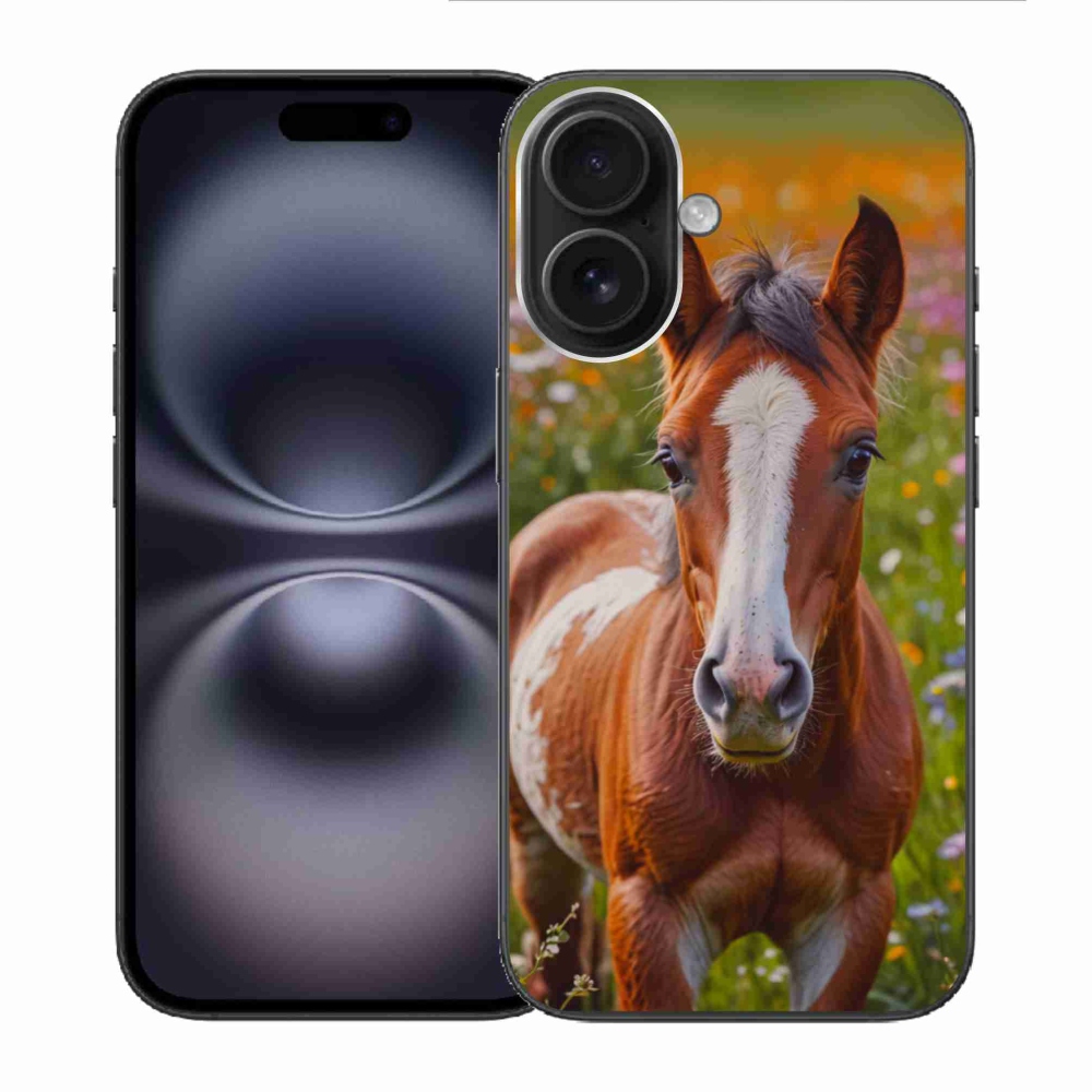 Gélový kryt mmCase na iPhone 16 - roztomilé žriebä
