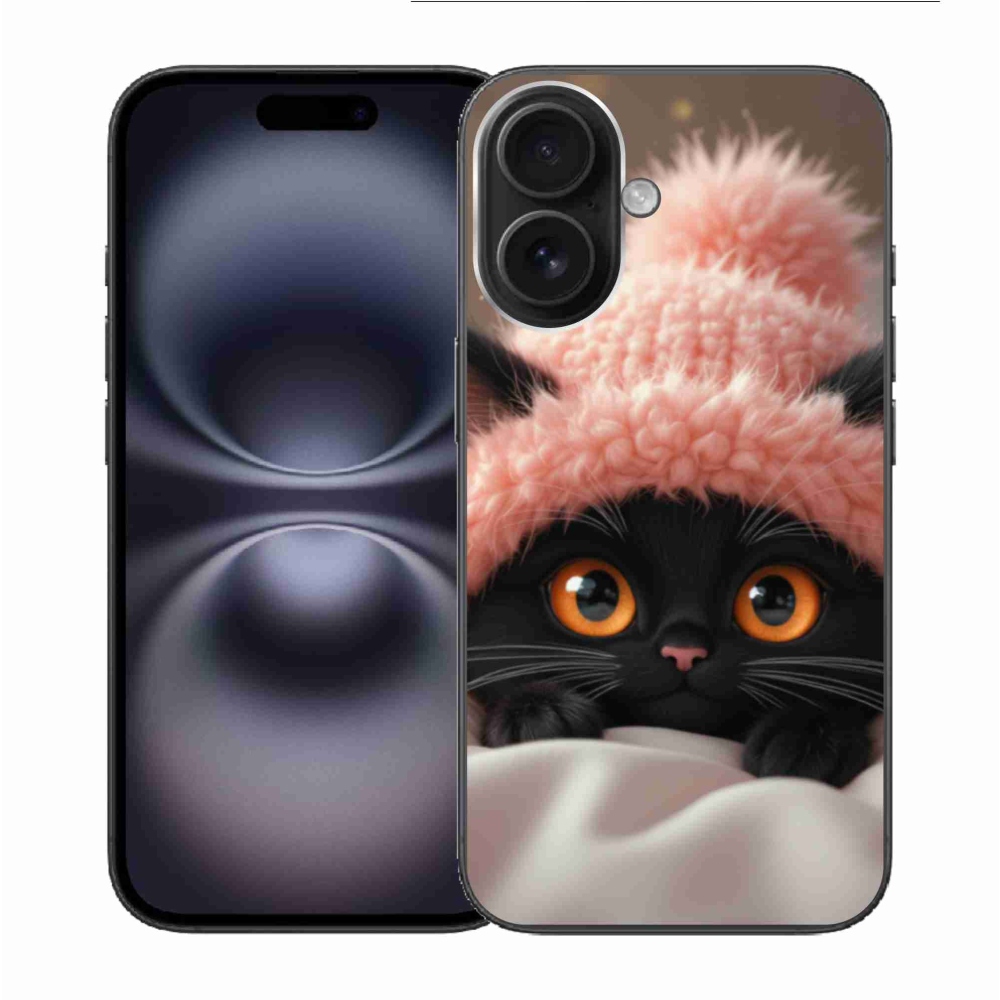 Gélový kryt mmCase na iPhone 16 - roztomilé mačiatko 7