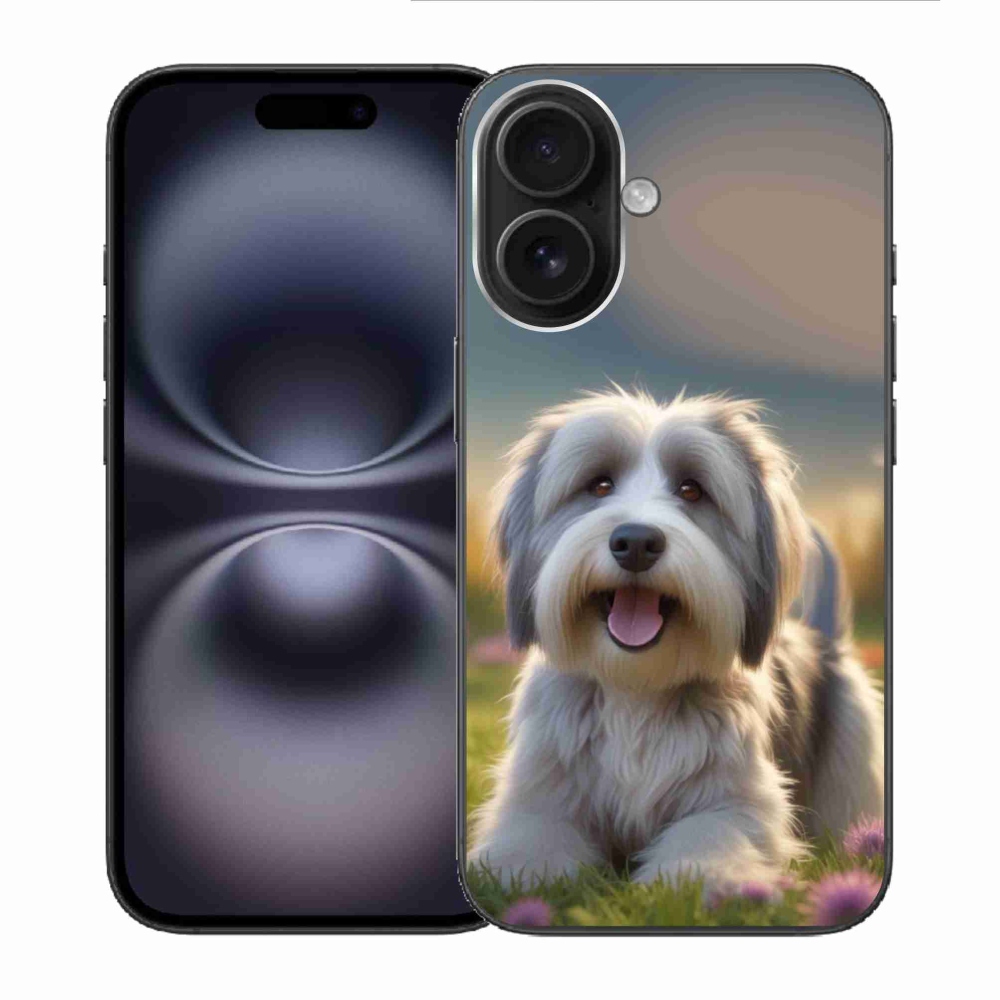 Gélový kryt mmCase na iPhone 16 - roztomilý havanský psík