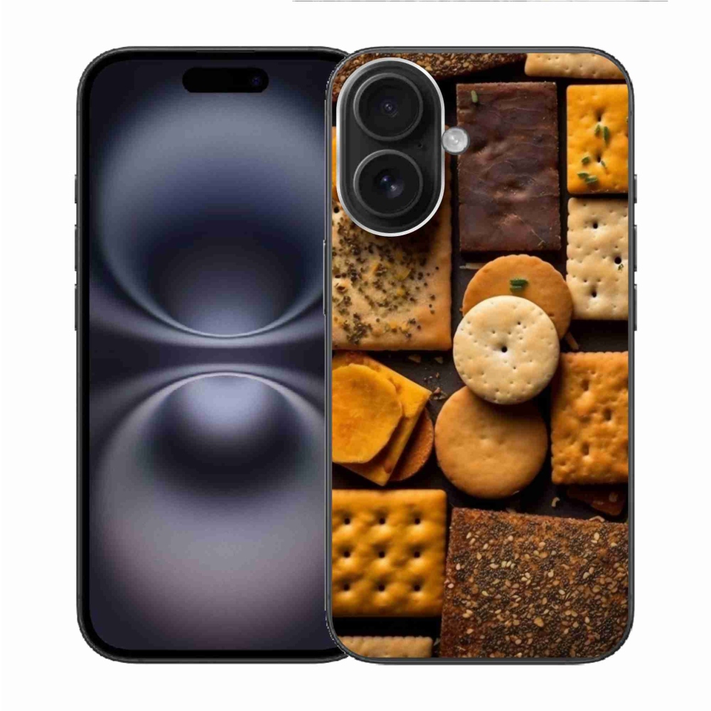 Gélový kryt mmCase na iPhone 16 - sušienky