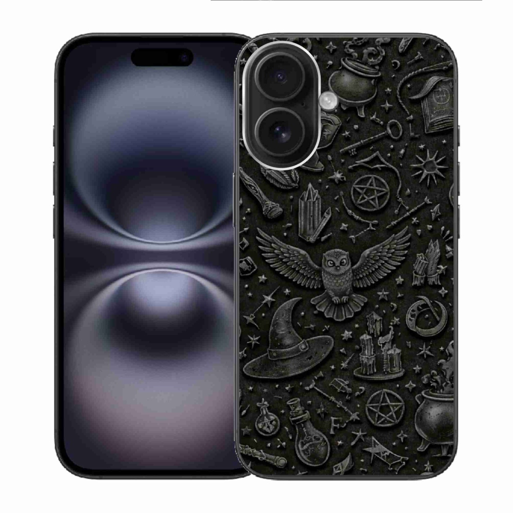 Gélový kryt mmCase na iPhone 16 - tmavý magický svet