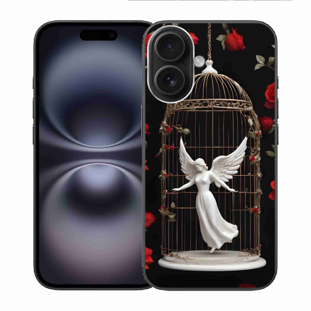 Gélový kryt mmCase na iPhone 16 - uväznený anjel