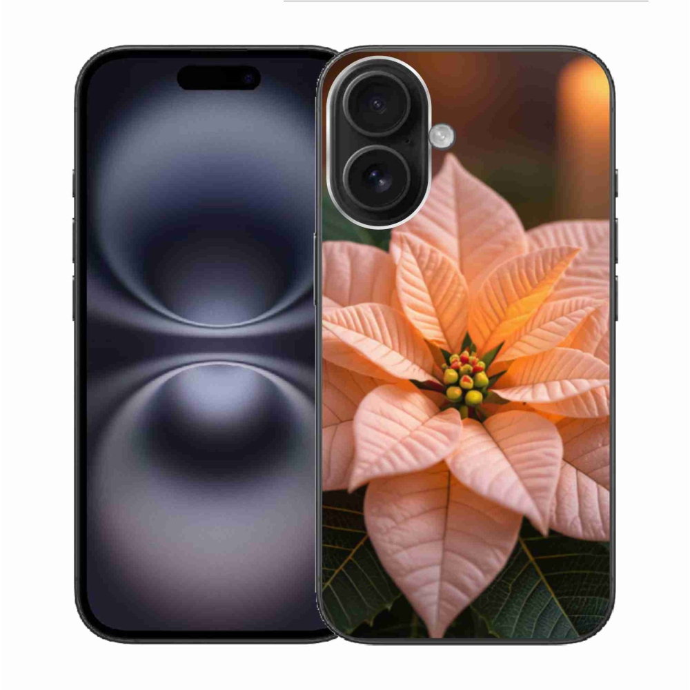 Gélový kryt mmCase na iPhone 16 - vianočná hviezda