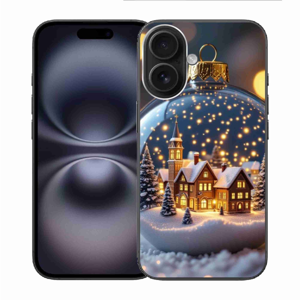 Gélový kryt mmCase na iPhone 16 - vianočné gule 4