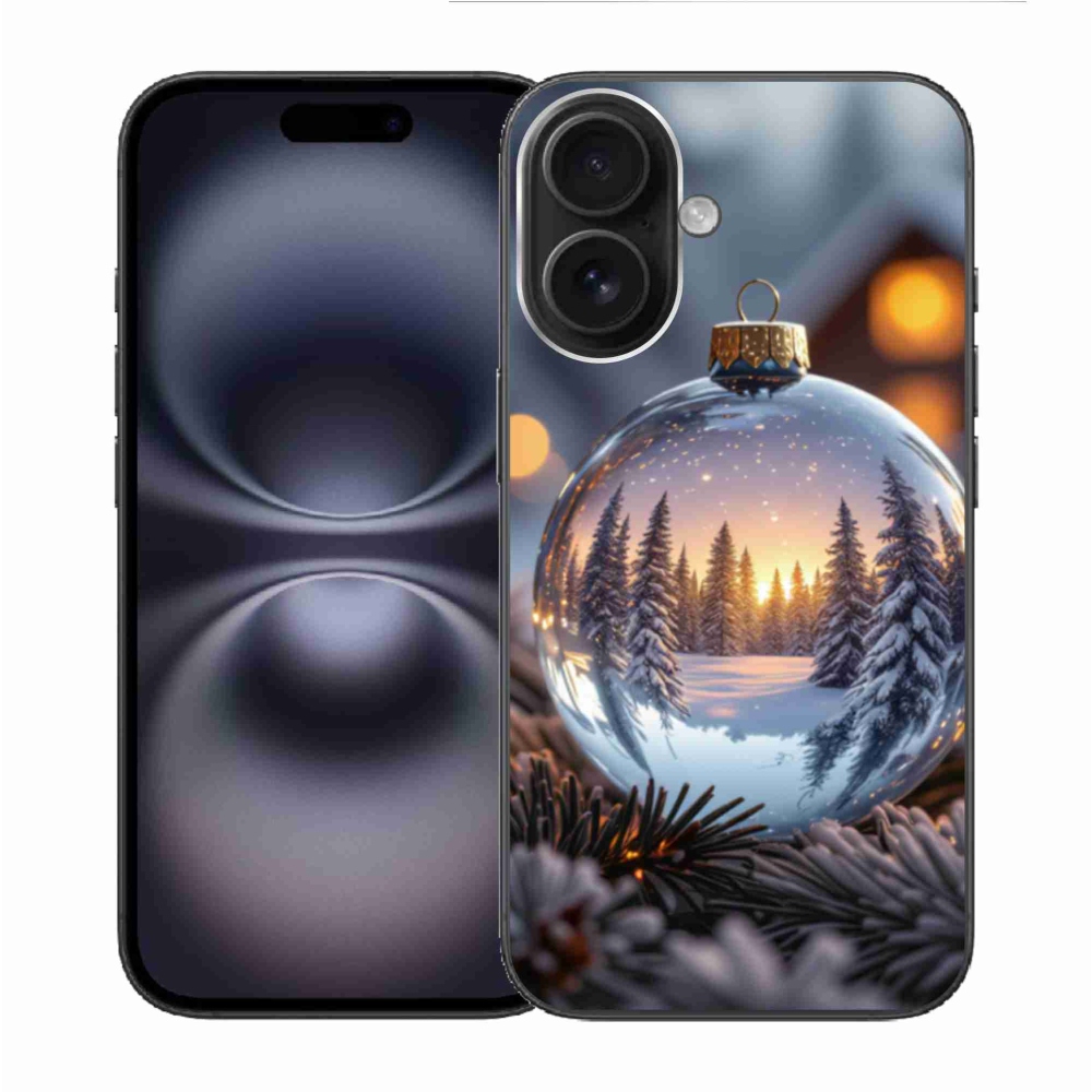 Gélový kryt mmCase na iPhone 16 - vianočná ozdoba