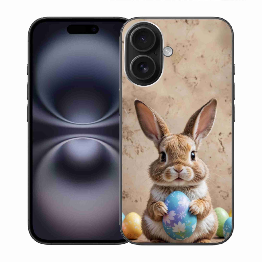 Gélový kryt mmCase na iPhone 16 - veľkonočný zajačik