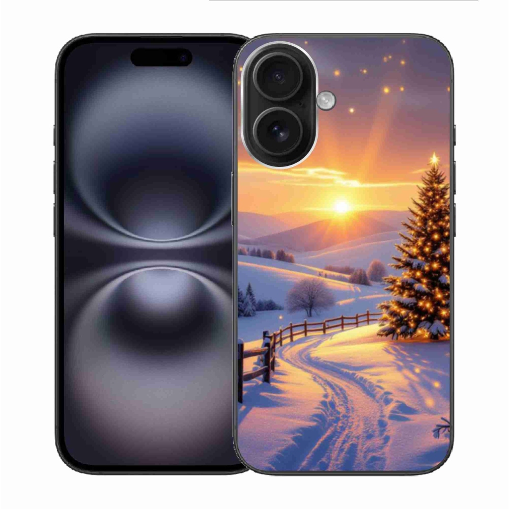 Gélový kryt mmCase na iPhone 16 - zimná krajina