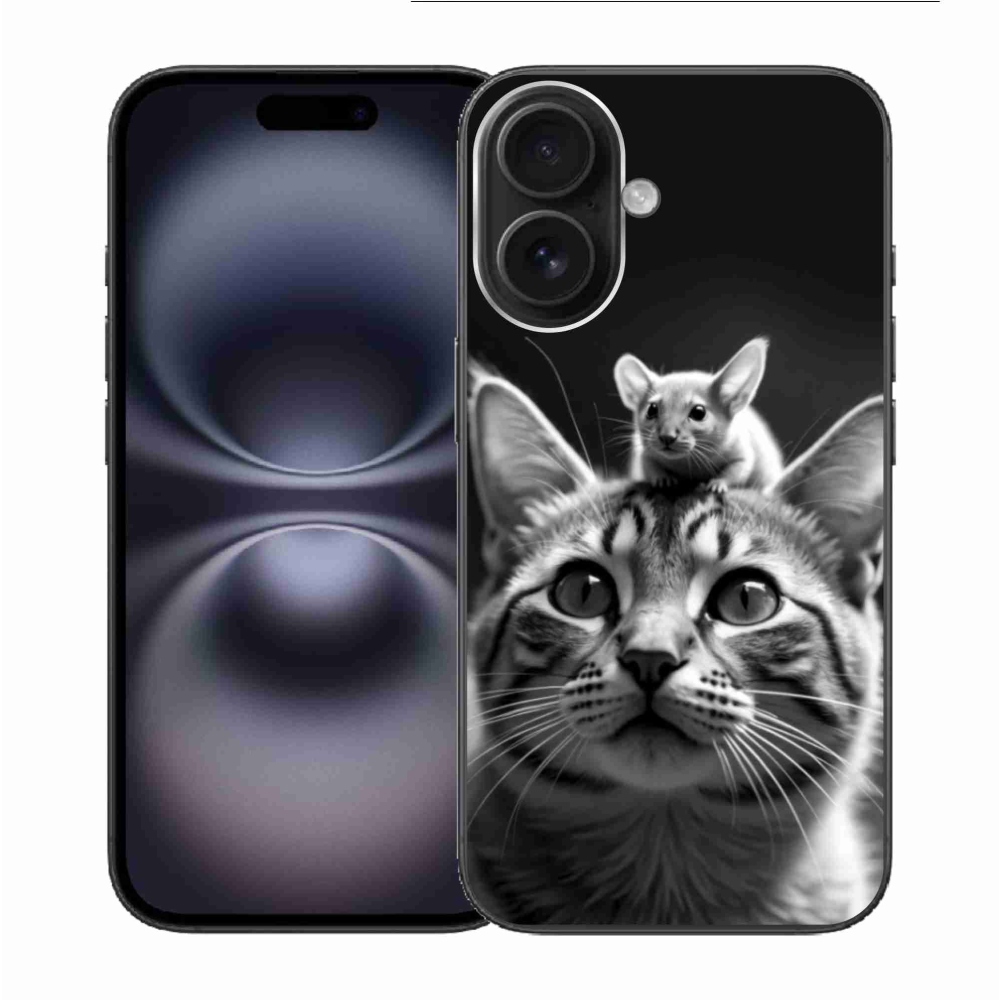 Gélový kryt mmCase na iPhone 16 - zvieracie priateľstvo 2