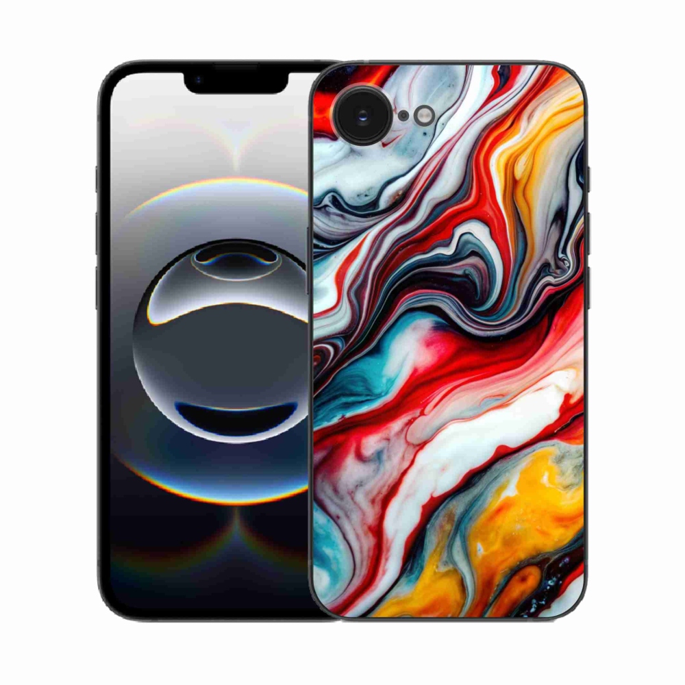 Gélový kryt mmCase na iPhone 16e - abstraktný motív 35