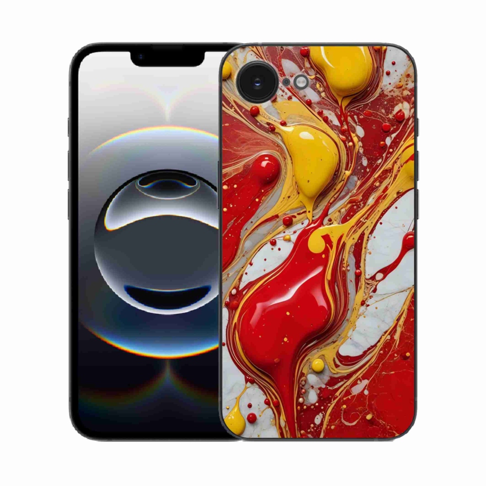 Gélový kryt mmCase na iPhone 16e - abstraktný motív 42