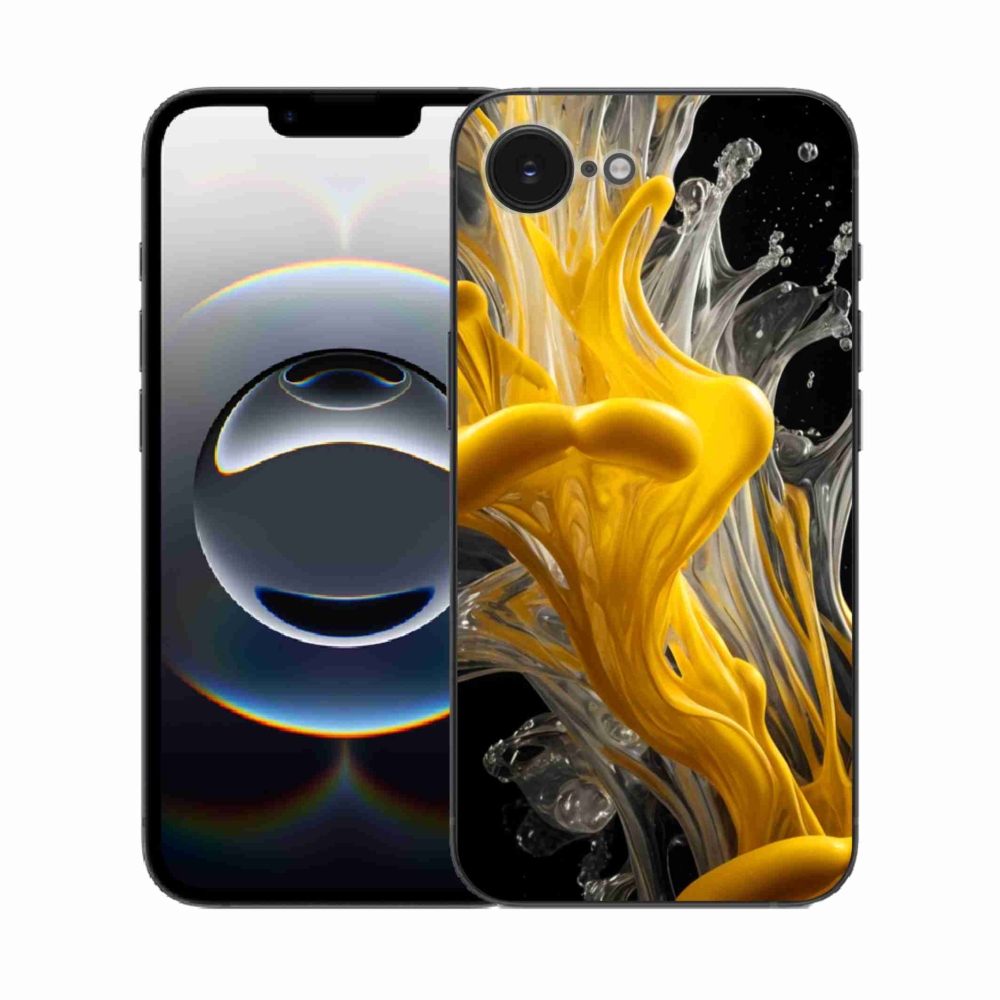 Gélový kryt mmCase na iPhone 16e - abstraktný motív 48