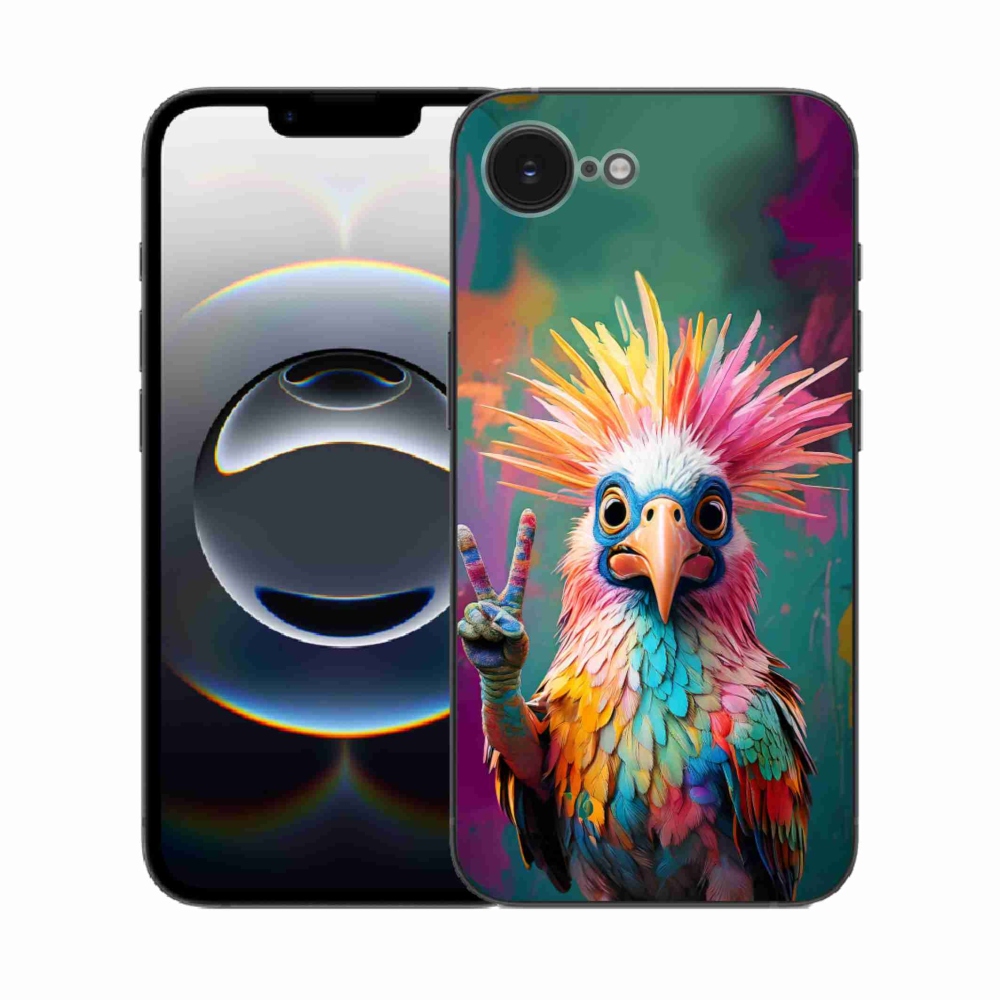Gélový kryt mmCase na iPhone 16e - farebný rebel