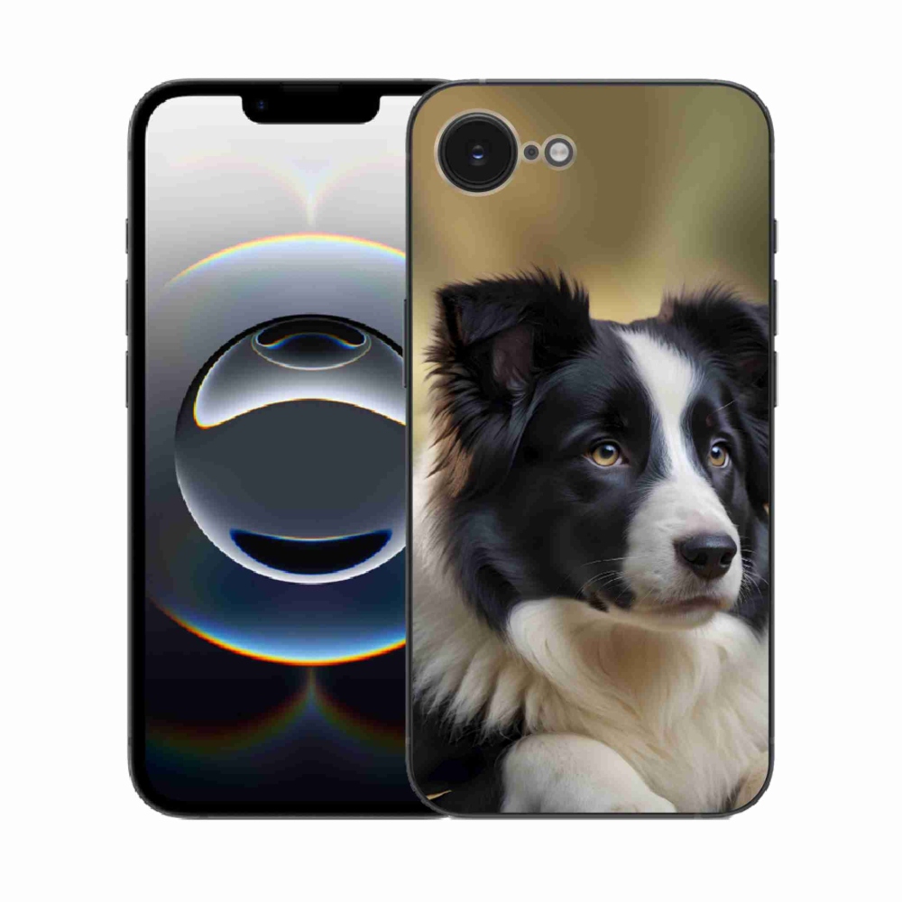 Gélový kryt mmCase na iPhone 16e - border kólia 2