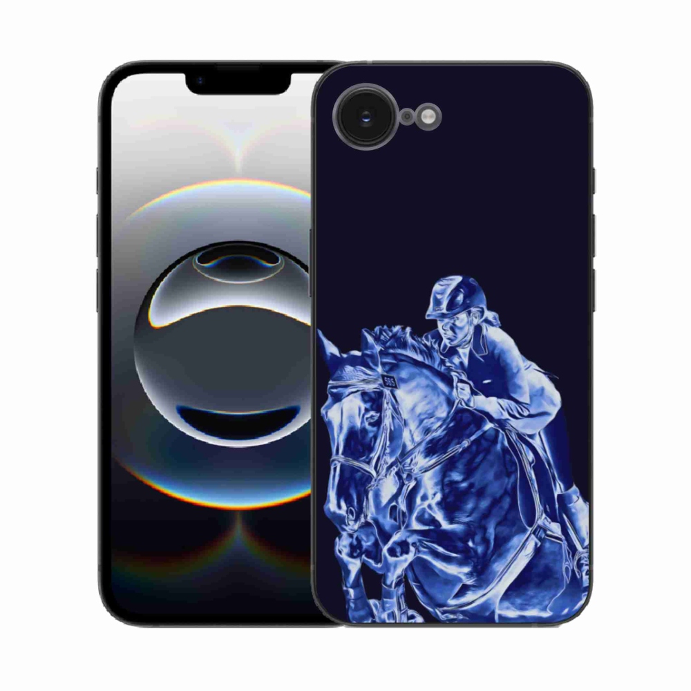 Gélový kryt mmCase na iPhone 16e - dostihový kôň