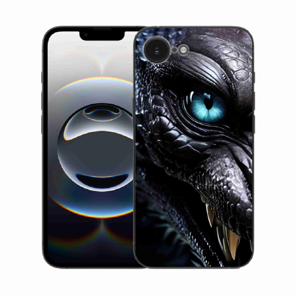 Gélový kryt mmCase na iPhone 16e - dračí pohľad