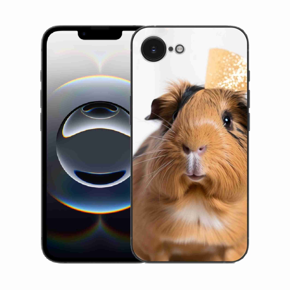 Gélový kryt mmCase na iPhone 16e - hnedé morča