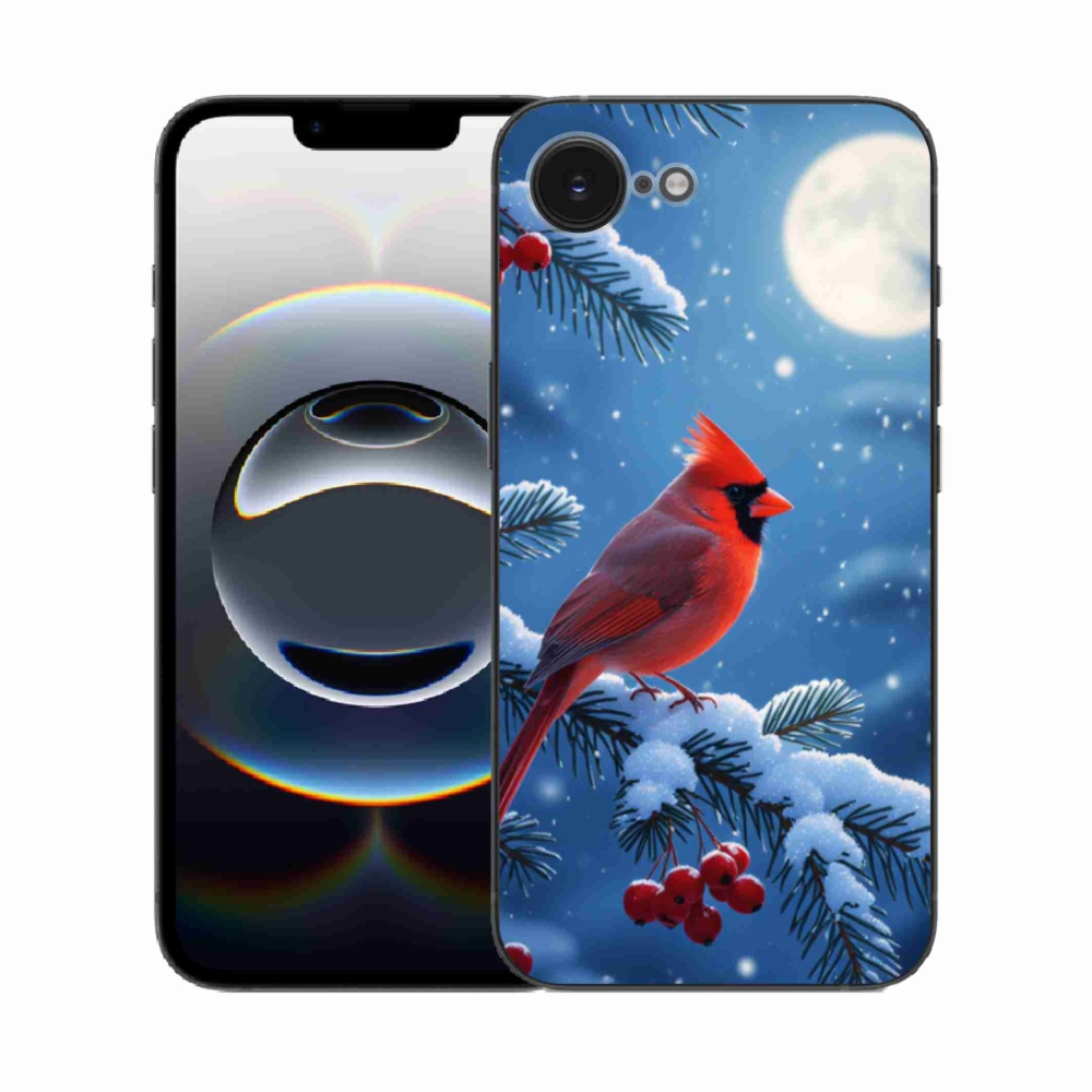 Gélový kryt mmCase na iPhone 16e - kardinál červený