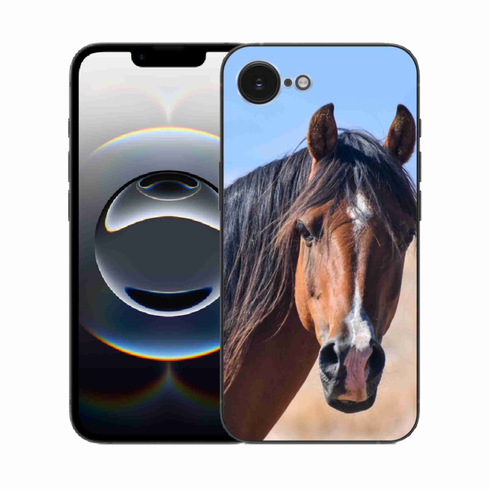 Gélový kryt mmCase na iPhone 16e - pokojný kôň