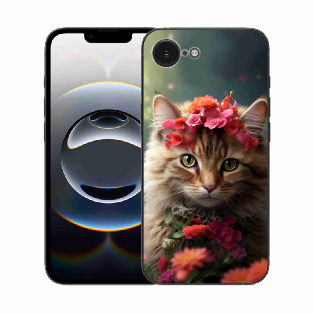 Gélový kryt mmCase na iPhone 16e - mačacia princezná