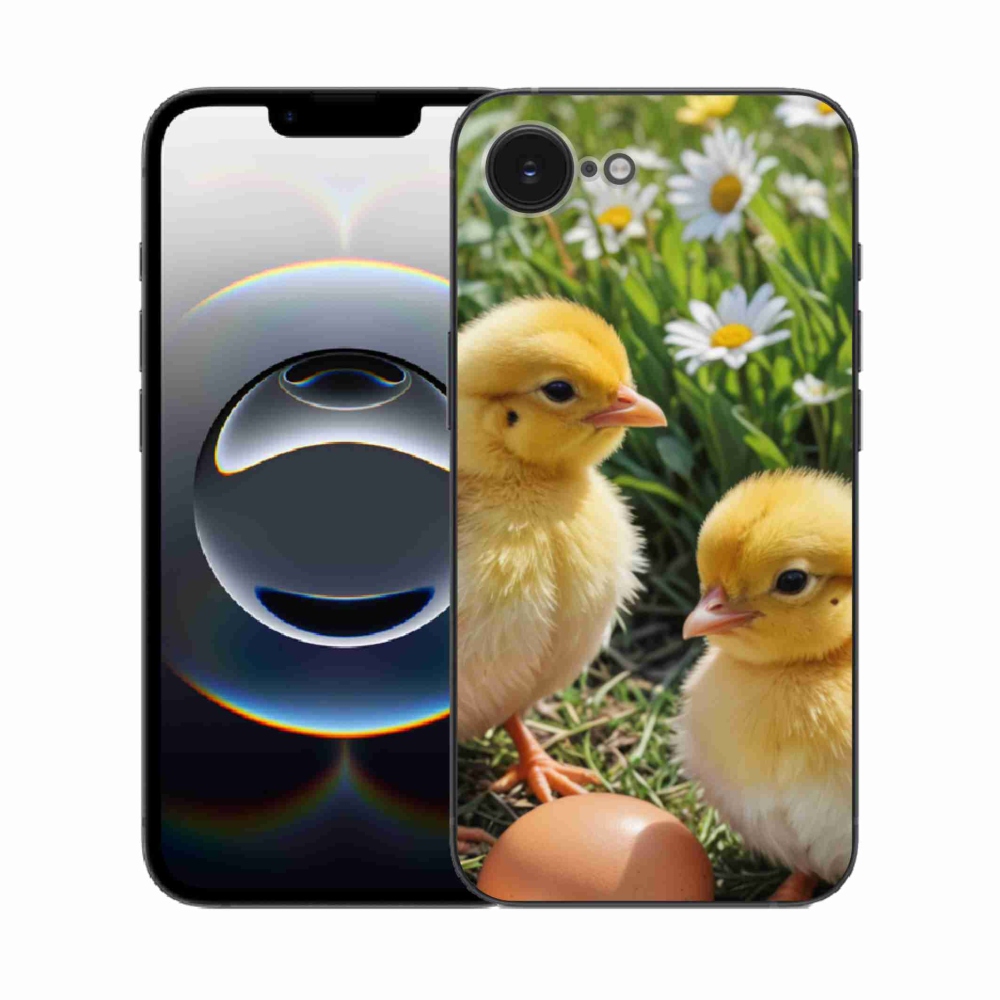 Gélový kryt mmCase na iPhone 16e - kuriatka