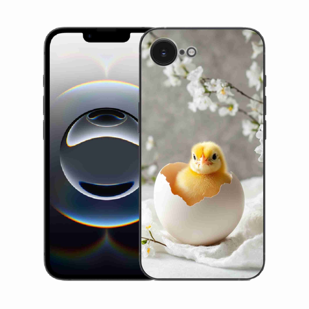 Gélový kryt mmCase na iPhone 16e - kuriatko