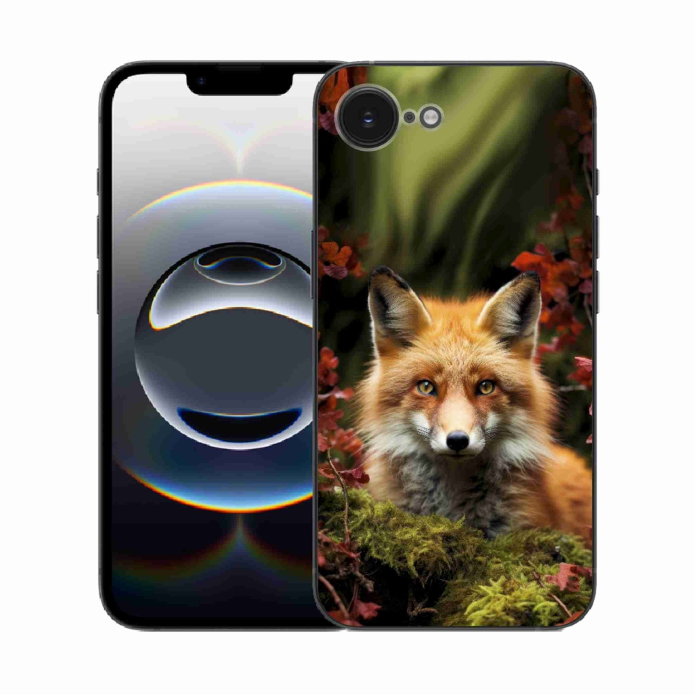 Gélový kryt mmCase na iPhone 16e - líška v lese