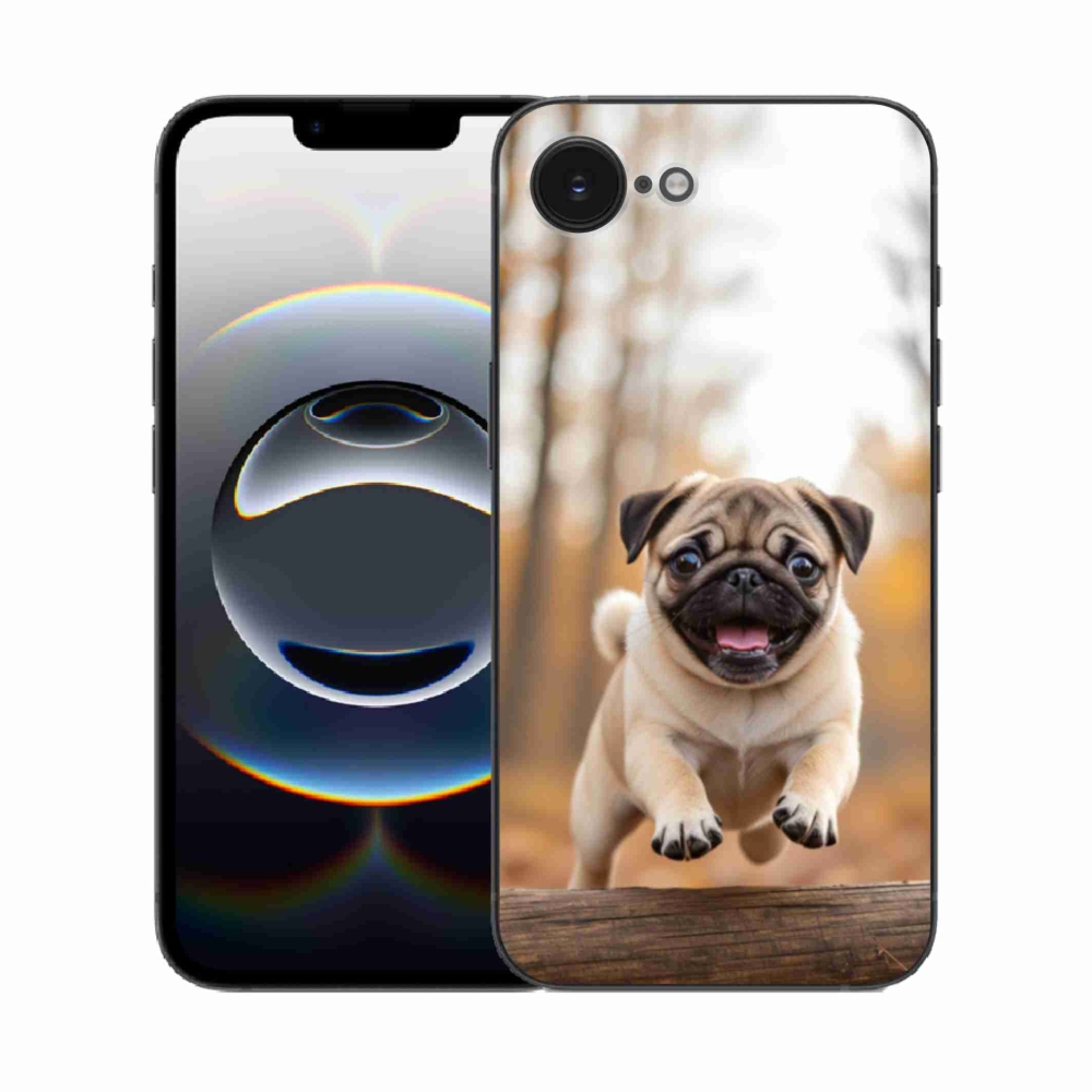 Gélový kryt mmCase na iPhone 16e - mops 2