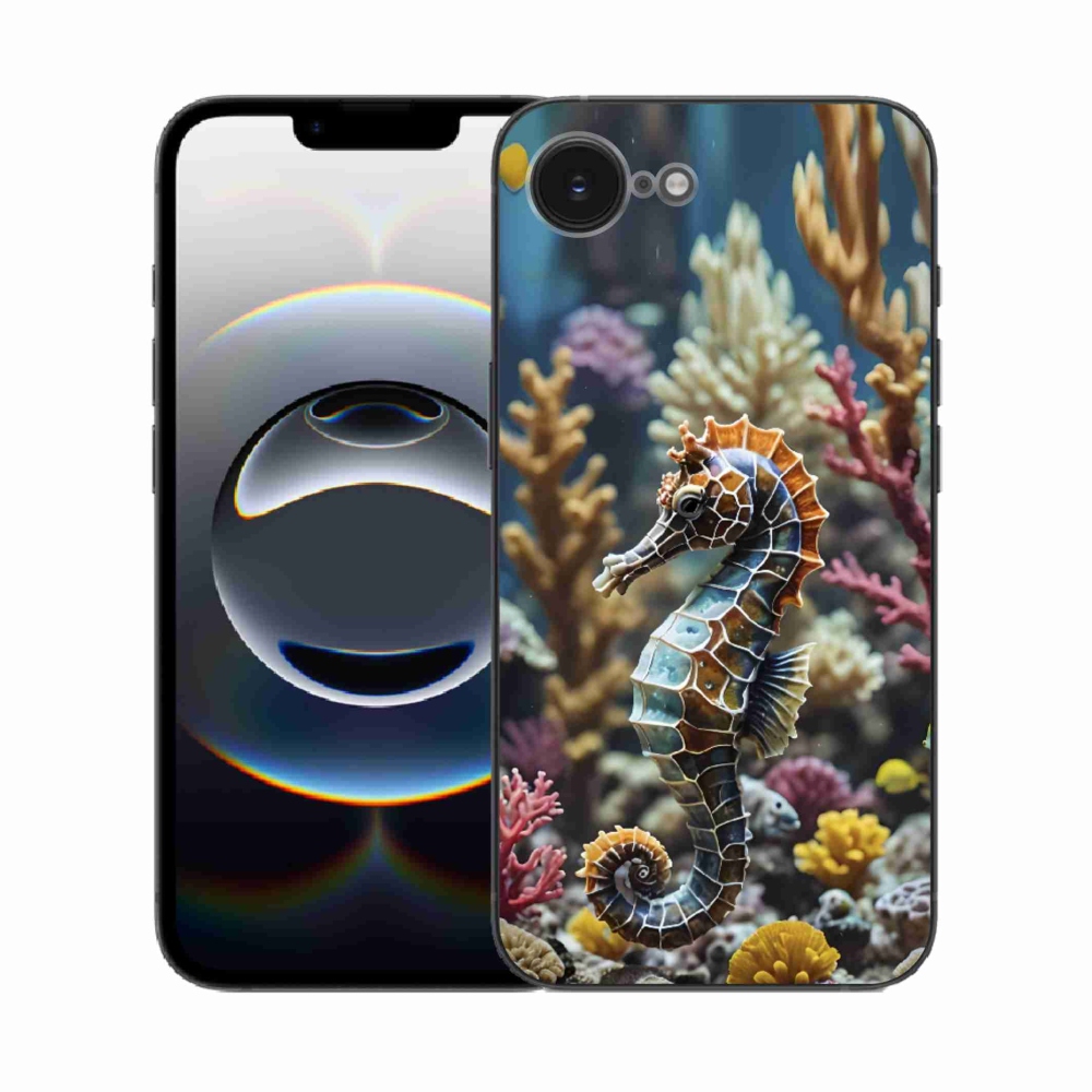 Gélový kryt mmCase na iPhone 16e - morský koník 2