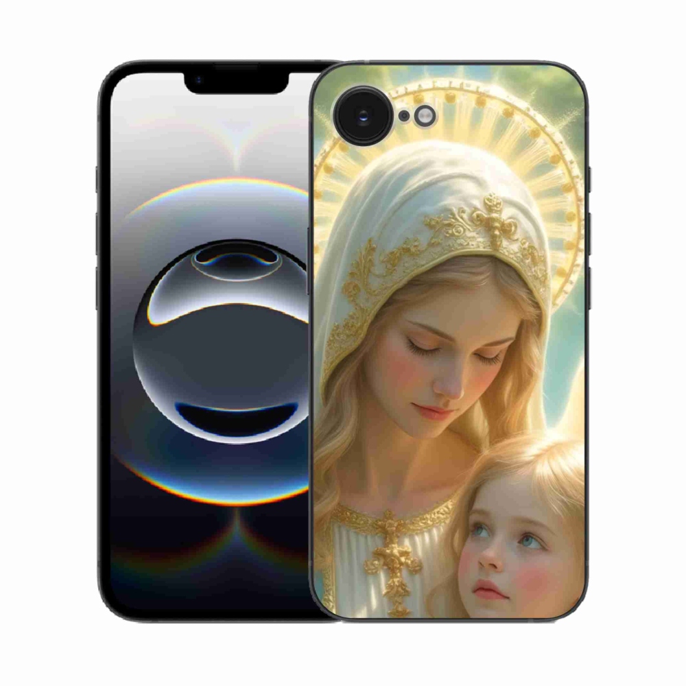 Gélový kryt mmCase na iPhone 16e - náboženský motív 2