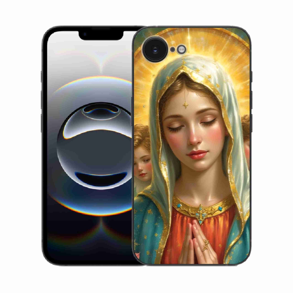 Gélový kryt mmCase na iPhone 16e - náboženský motív 3