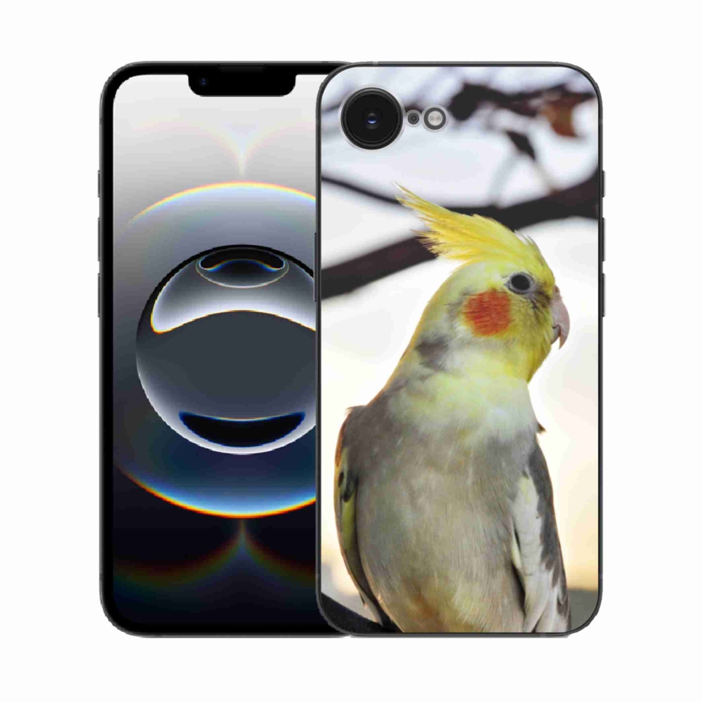 Gélový kryt mmCase na iPhone 16e - papagáj korela