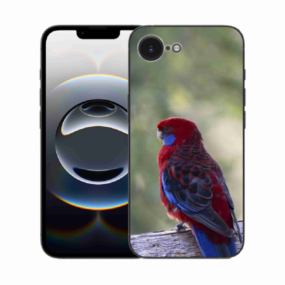 Gélový kryt mmCase na iPhone 16e - papagáj rosela