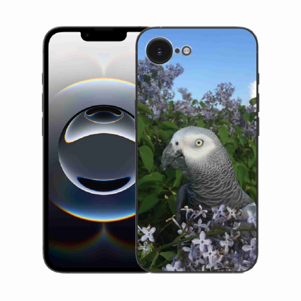 Gélový kryt mmCase na iPhone 16e - papagáj žako