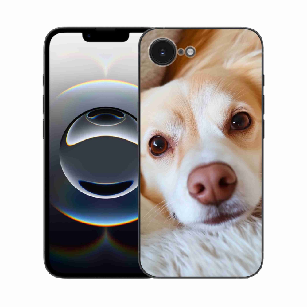 Gélový kryt mmCase na iPhone 16e - Roztomilá čivava