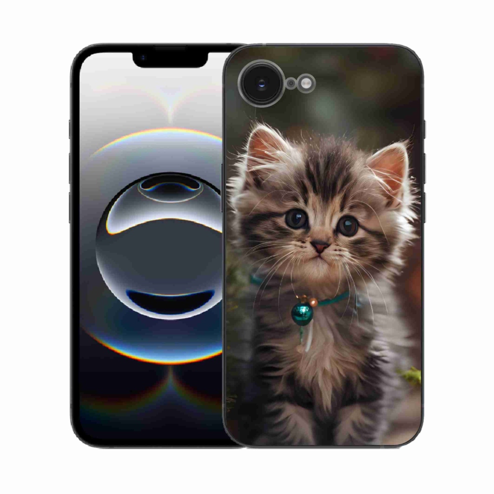 Gélový kryt mmCase na iPhone 16e - roztomilé mačiatko 11