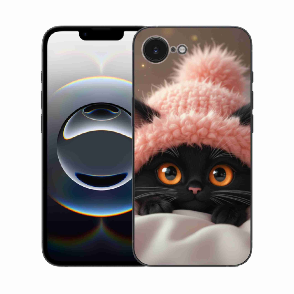 Gélový kryt mmCase na iPhone 16e - roztomilé mačiatko 7