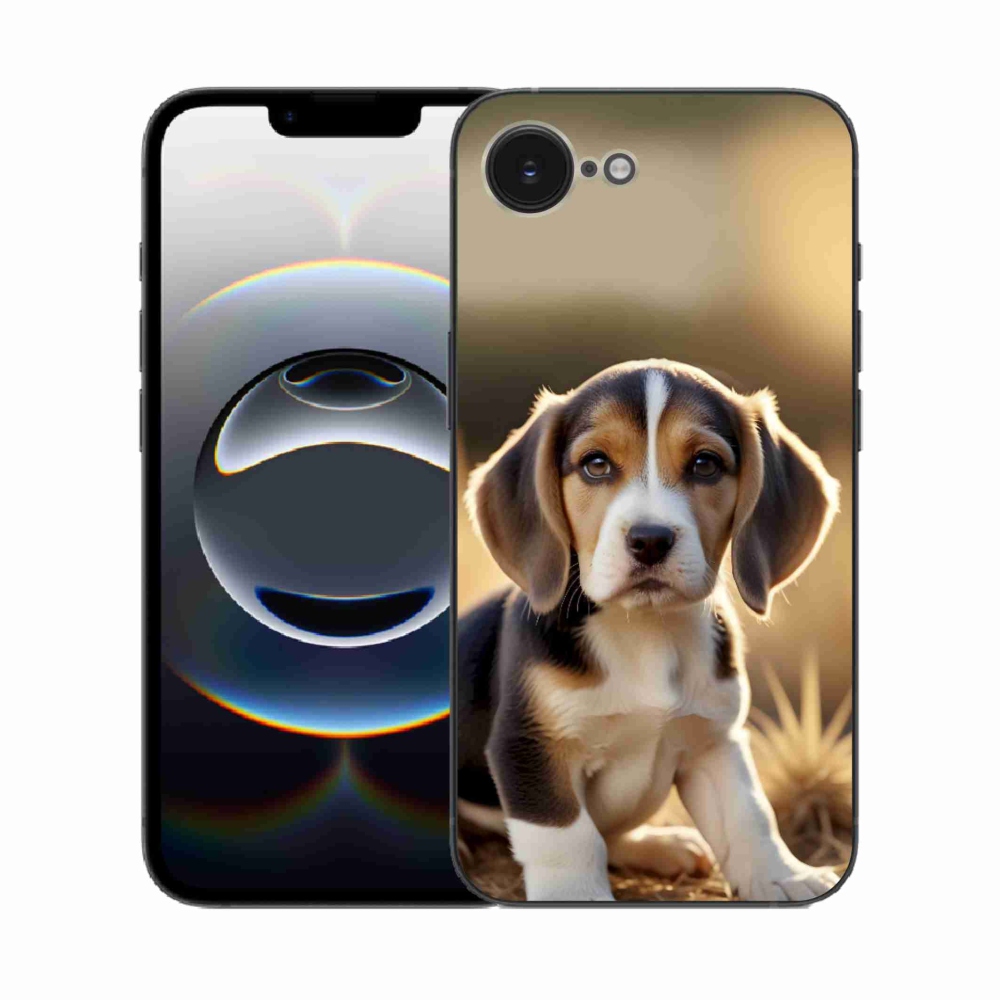 Gélový kryt mmCase na iPhone 16e - roztomilý bígl