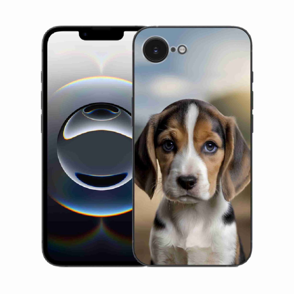 Gélový kryt mmCase na iPhone 16e - roztomilý bígl