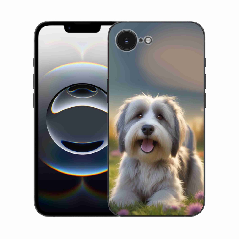 Gélový kryt mmCase na iPhone 16e - roztomilý havanský psík