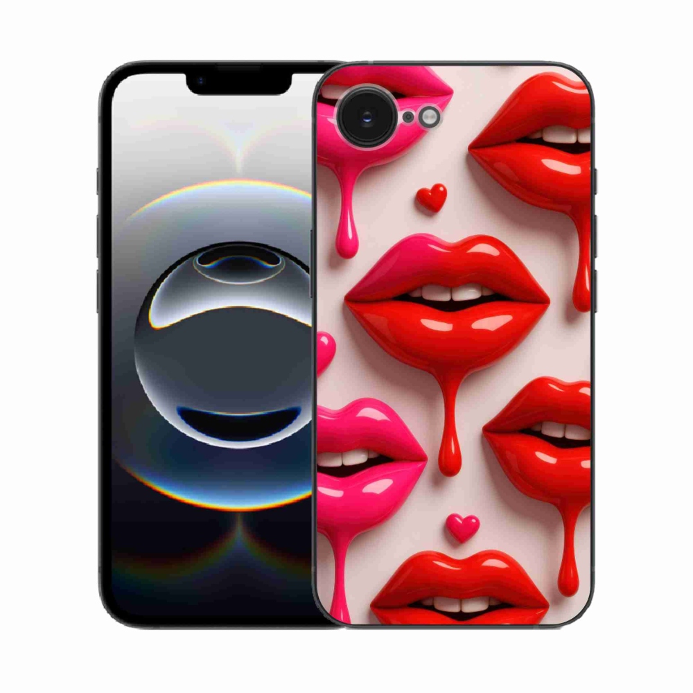 Gélový kryt mmCase na iPhone 16e - pery 2