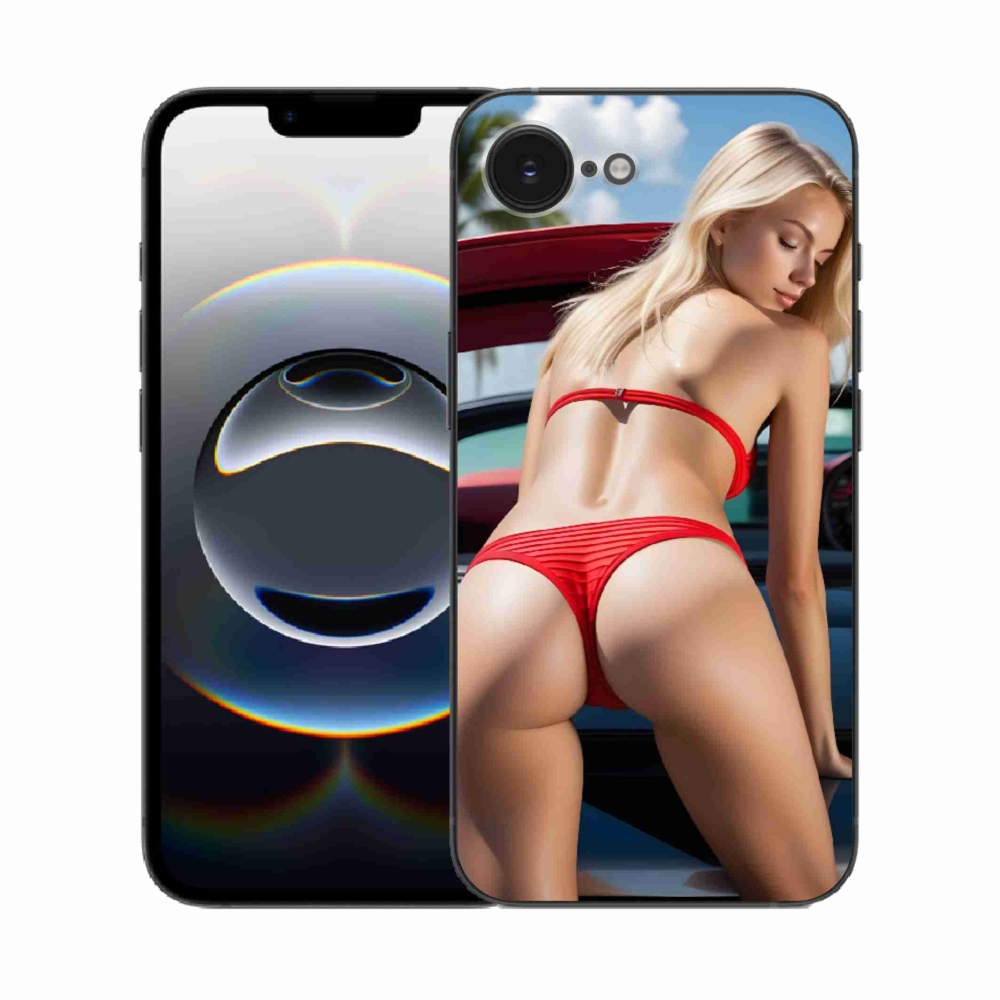 Gélový kryt mmCase na iPhone 16e - sexy žena 2