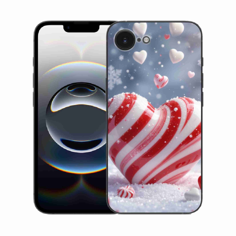 Gélový kryt mmCase na iPhone 16e - sladké srdce