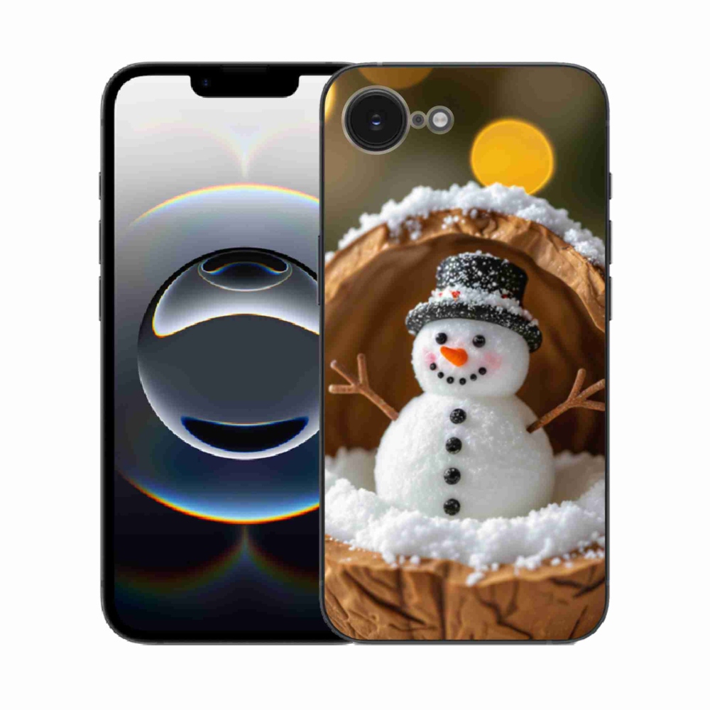 Gélový kryt mmCase na iPhone 16e - snehuliak 4