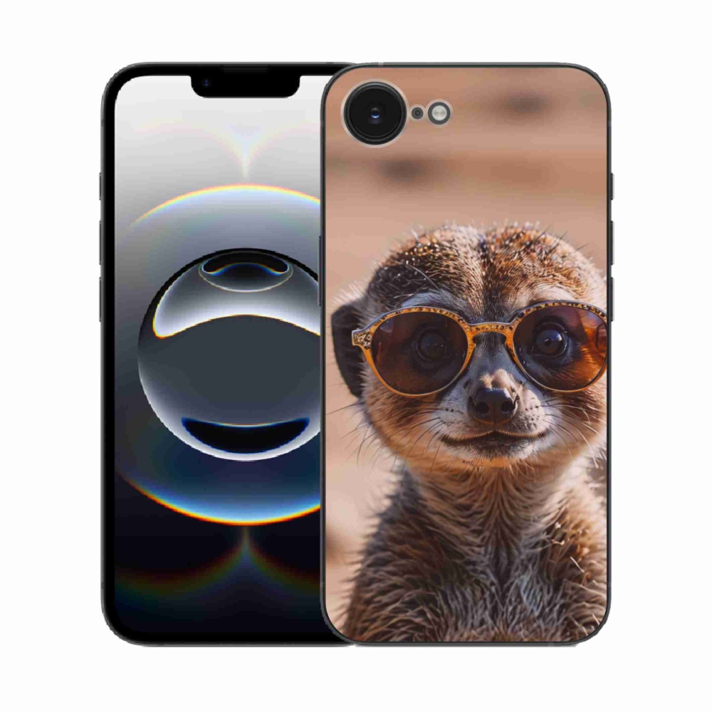 Gélový kryt mmCase na iPhone 16e - štýlová surikata