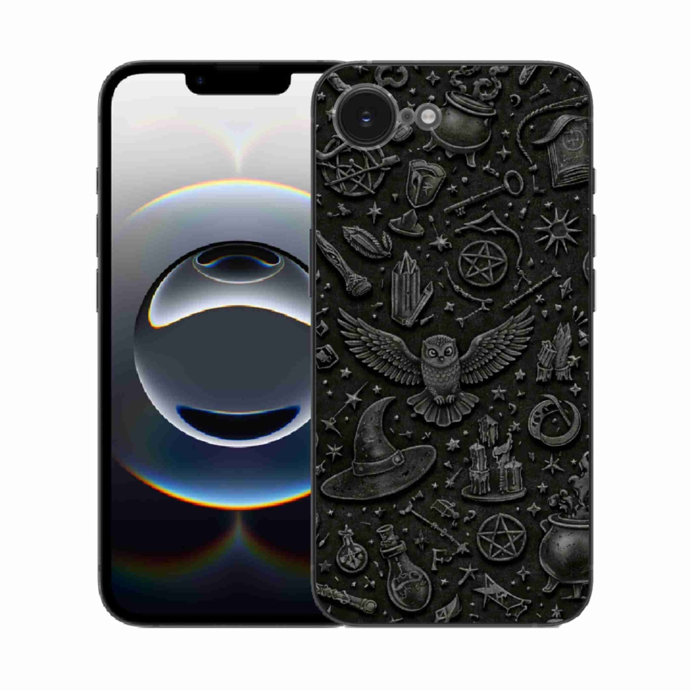 Gélový kryt mmCase na iPhone 16e - tmavý magický svet
